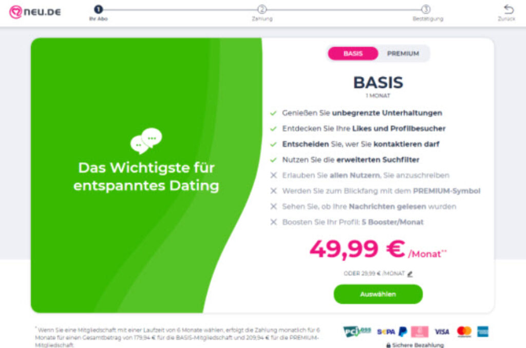 Kostenpflichtige Premium-Mitgliedschaften