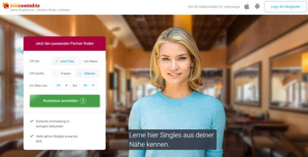 Bildkontakte kostenlose Singlebörse Deutschland