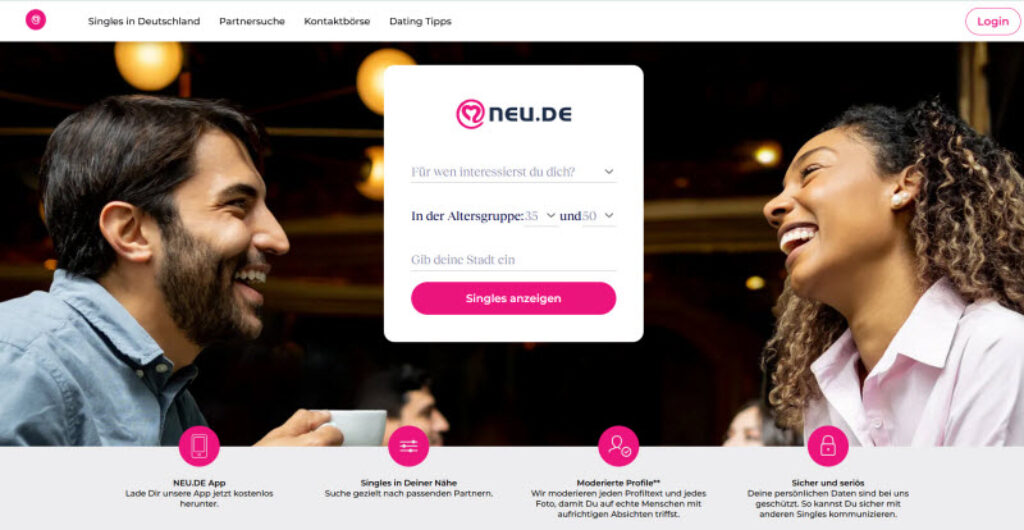 Dating-Seite NEU.de kostenlos anmelden