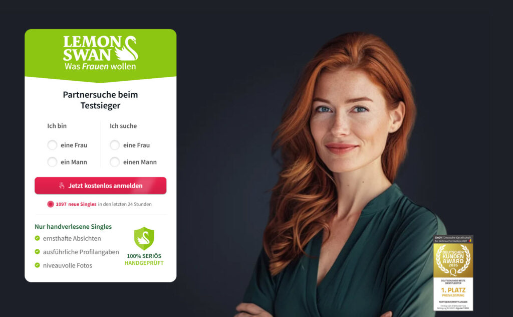 LemonSwan seriöse Partnersuche kostenlos anmelden