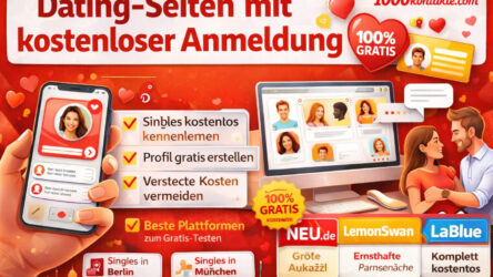 Dating-Seiten mit kostenloser Anmeldung 2026 im Vergleich
